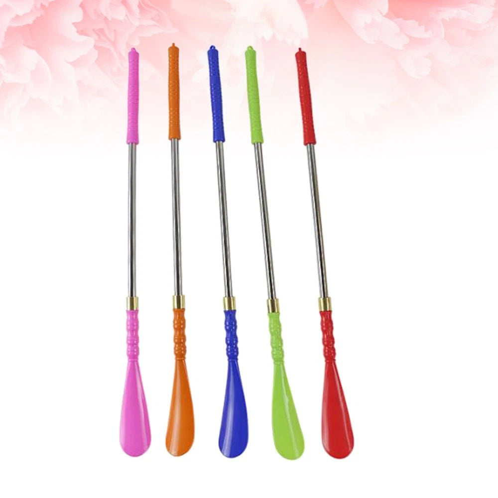 5 Pcs Boot Shoe Horn Metal Shoe Horn Back Scratcher Massager Metal Shoe Lifter