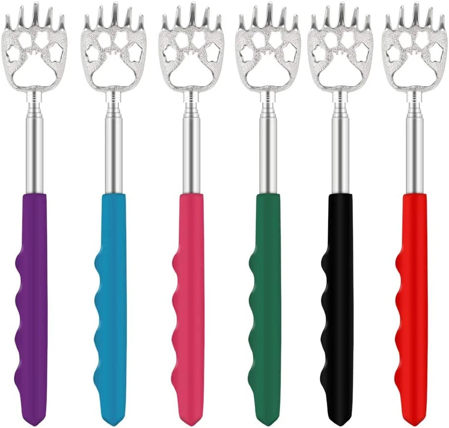 6 Pack Telescoping Back Scratcher - Bear Claw Back Scratchers - Portable Extenda
