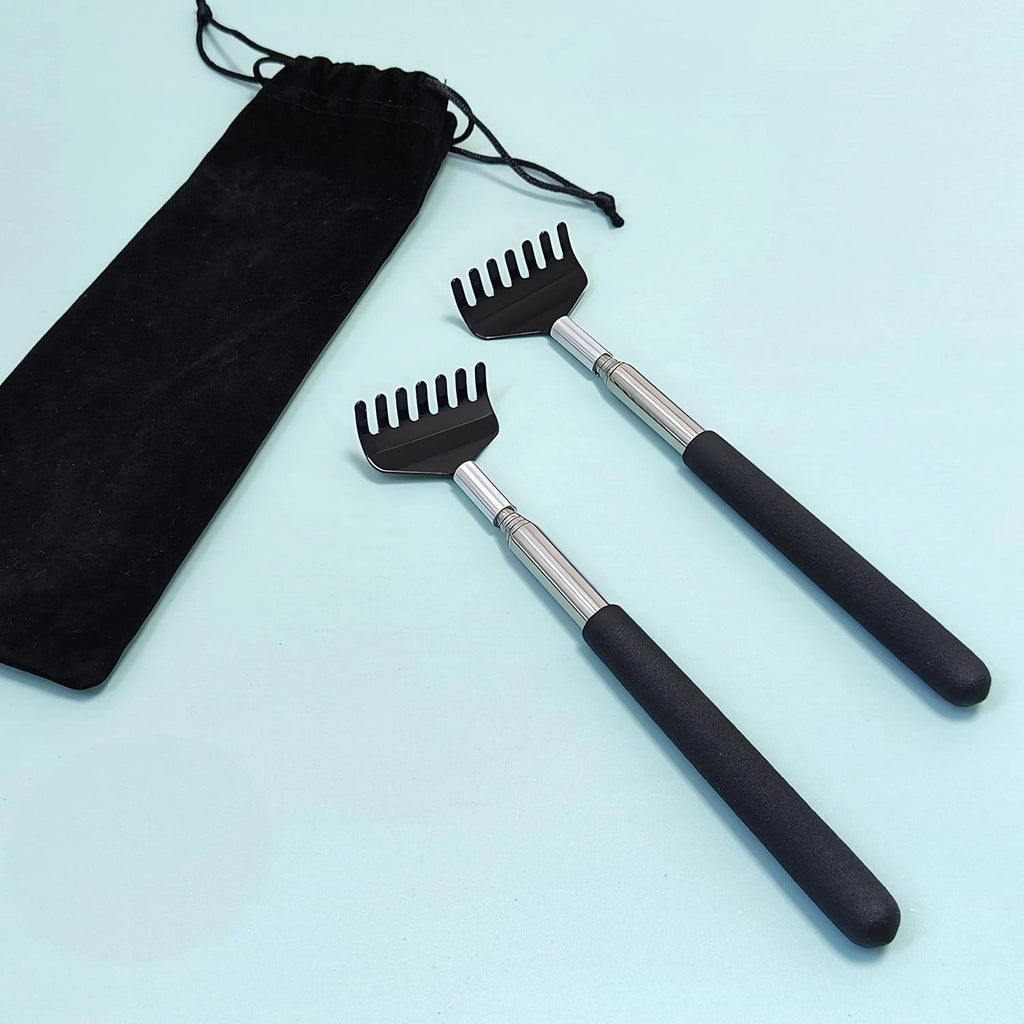 2 Pack Portable Extendable Back Scratcher -  Back Scratchers for Adults Back Mas