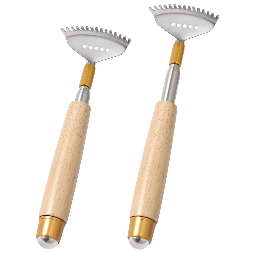 2Pcs Back Scratchers, Metal Extendable BackScratchers for Adults Kids 2 Sizes...