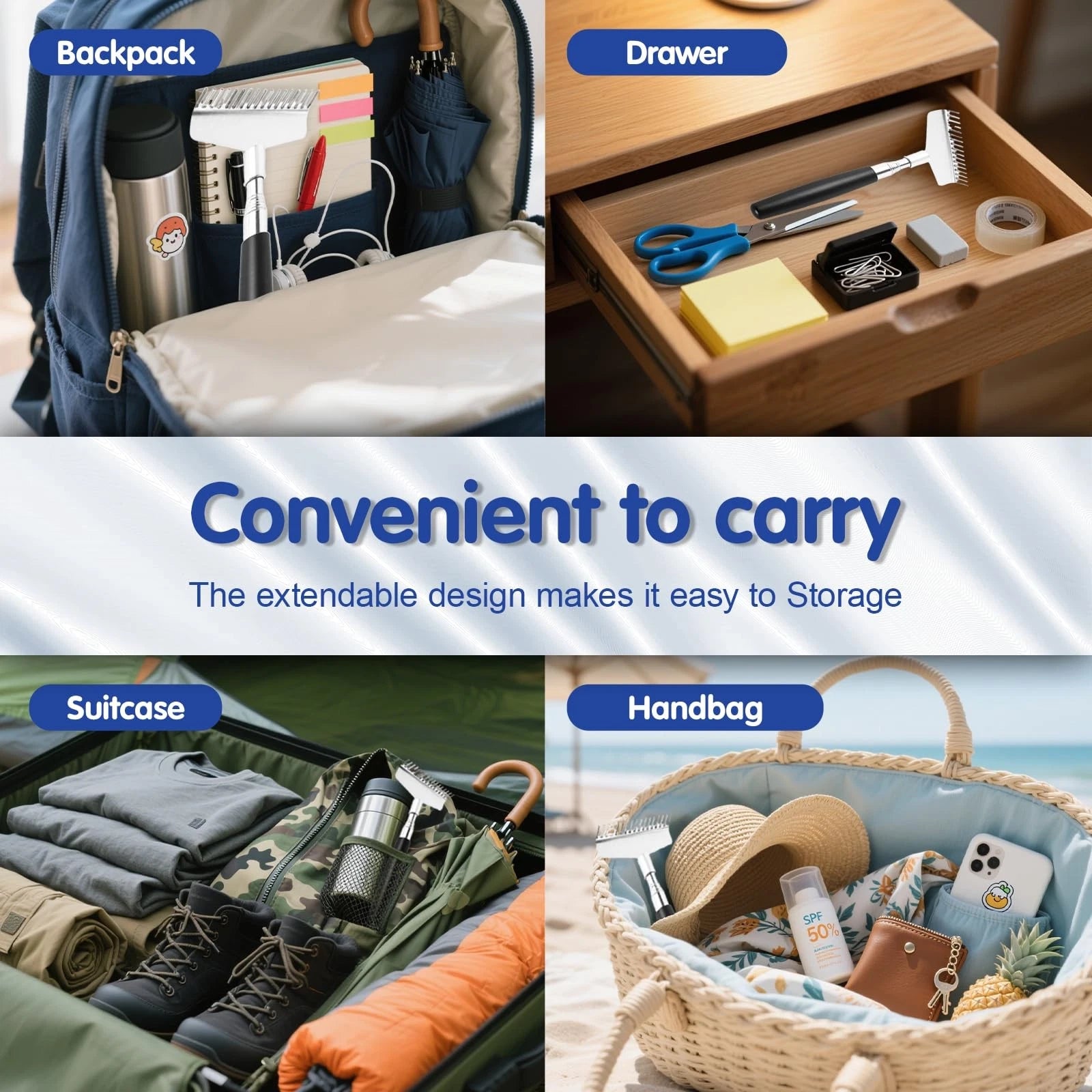 Oversized Back Scratcher Detachable Backscratchers Extendable with Extra Larg...