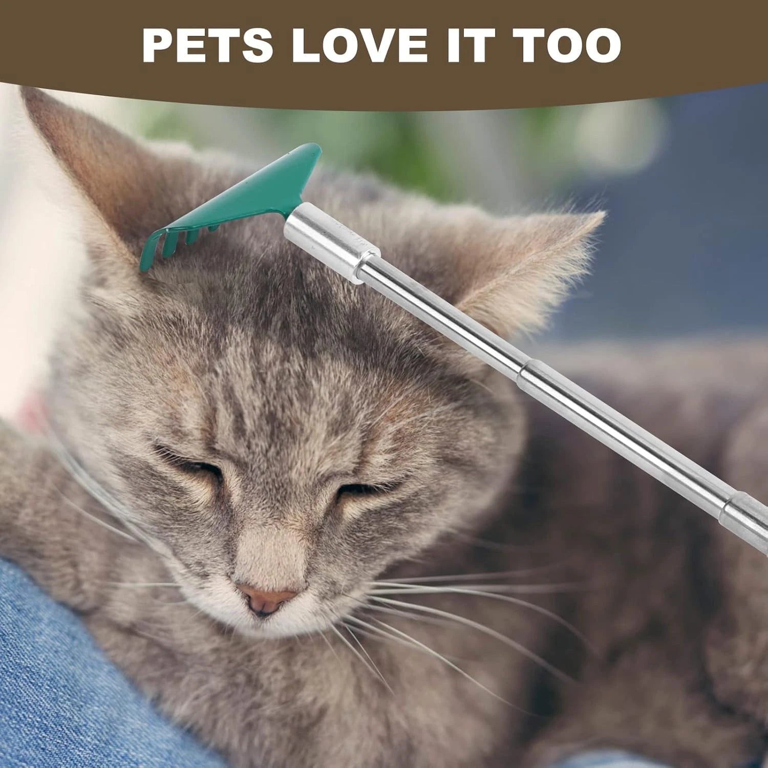 3 Pack Extendable Back Scratcher, Stainless Steel Portable Telescoping Back Scra