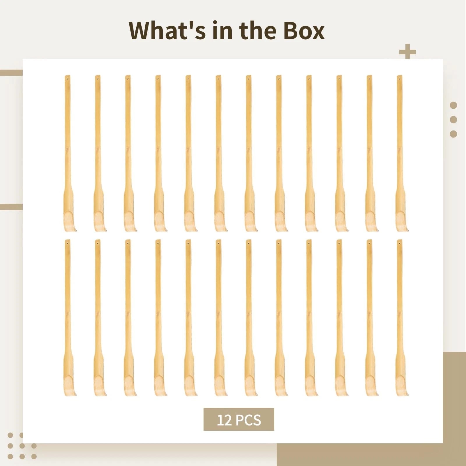 24 Pcs Wood Back Scratchers Bulk, Wooden Back Scratchers for Adults, Ideal fo...