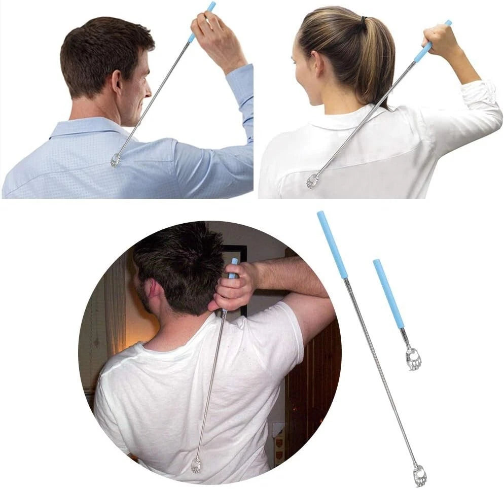 Blue Portable Bear Claw Back Scratcher - Handy Pain Relief & Stress Reliever