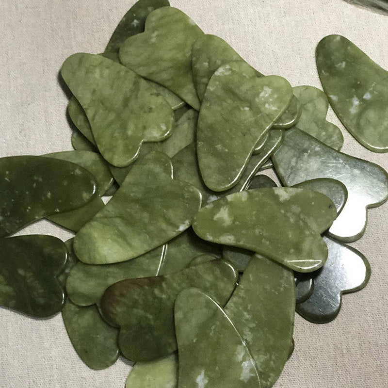 Natural Jade Gua Sha Board Facial Body Massage Chinese Medicine Scraping Tool