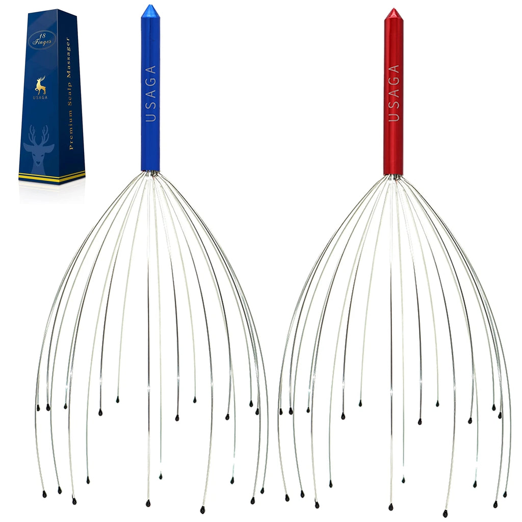 Head Scratcher 20 Fingers Scalp Massager Head Whisk Massager for Head Body St...