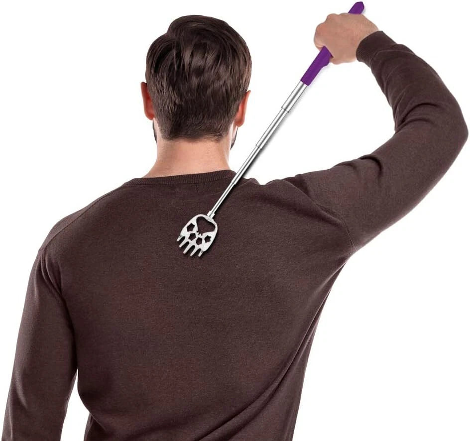 6 Pack portable Expandable Telescoping Back Scratcher