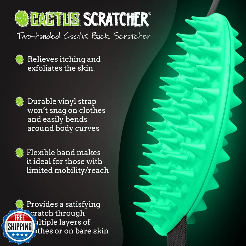 Cactus Scratcher Original Back Scratcher for Itching Relief, 2-Sided Aggressi