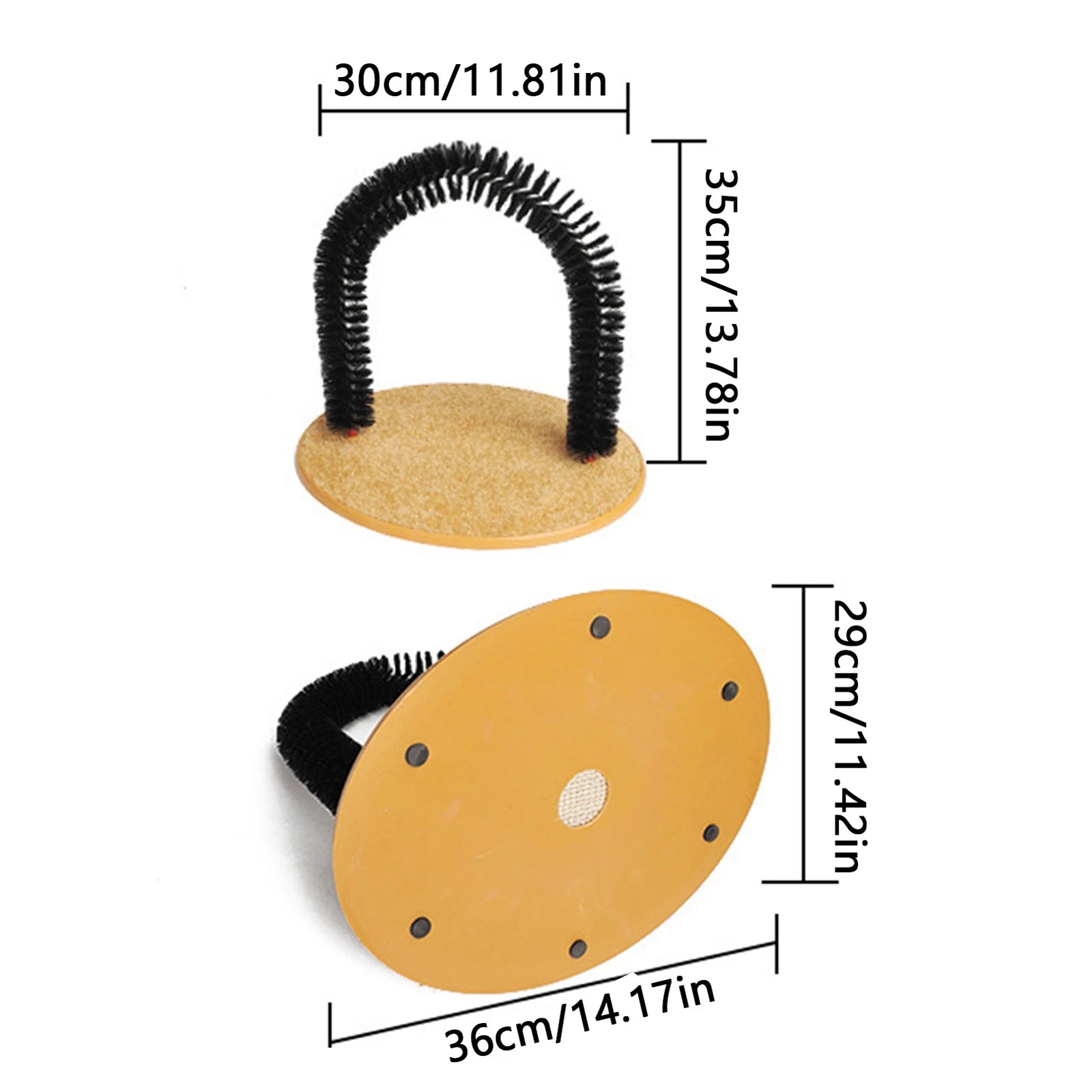 Cat Scratch Arch Kitten Massaging Scratching Scratcher Pet Grooming Play Catnip