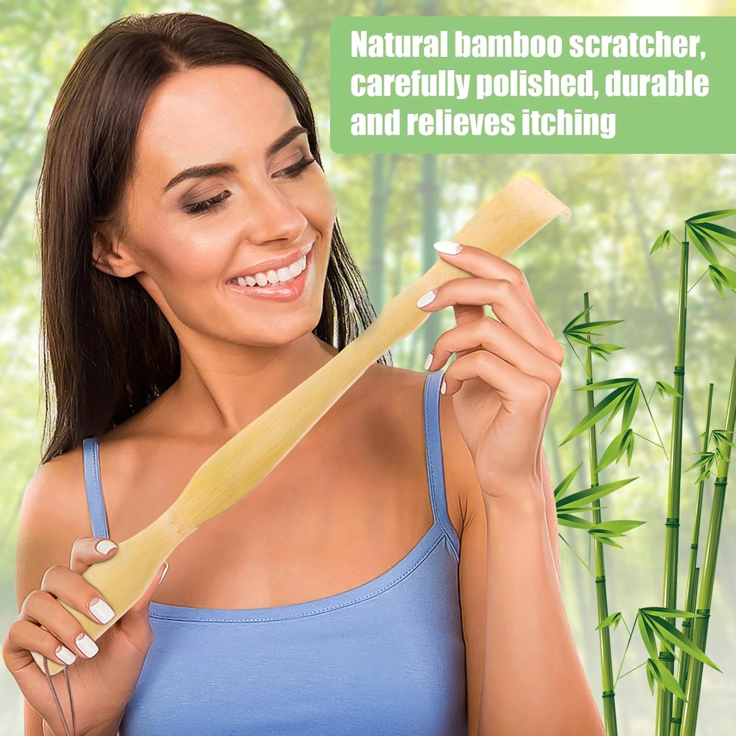 3 Pack Wooden Bamboo Back Scratcher for Adults Men Women, Small Funny Gifts for