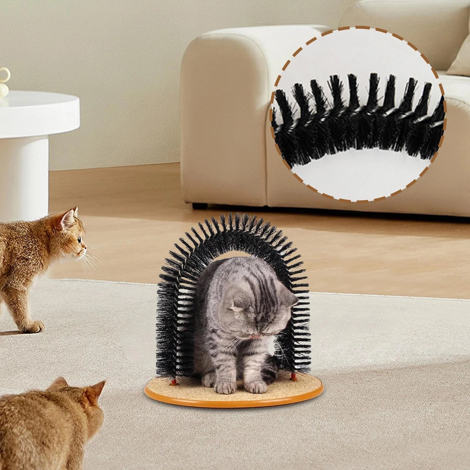 Cat Scratch Arch Kitten Massaging Scratching Scratcher Pet Grooming Play Catnip