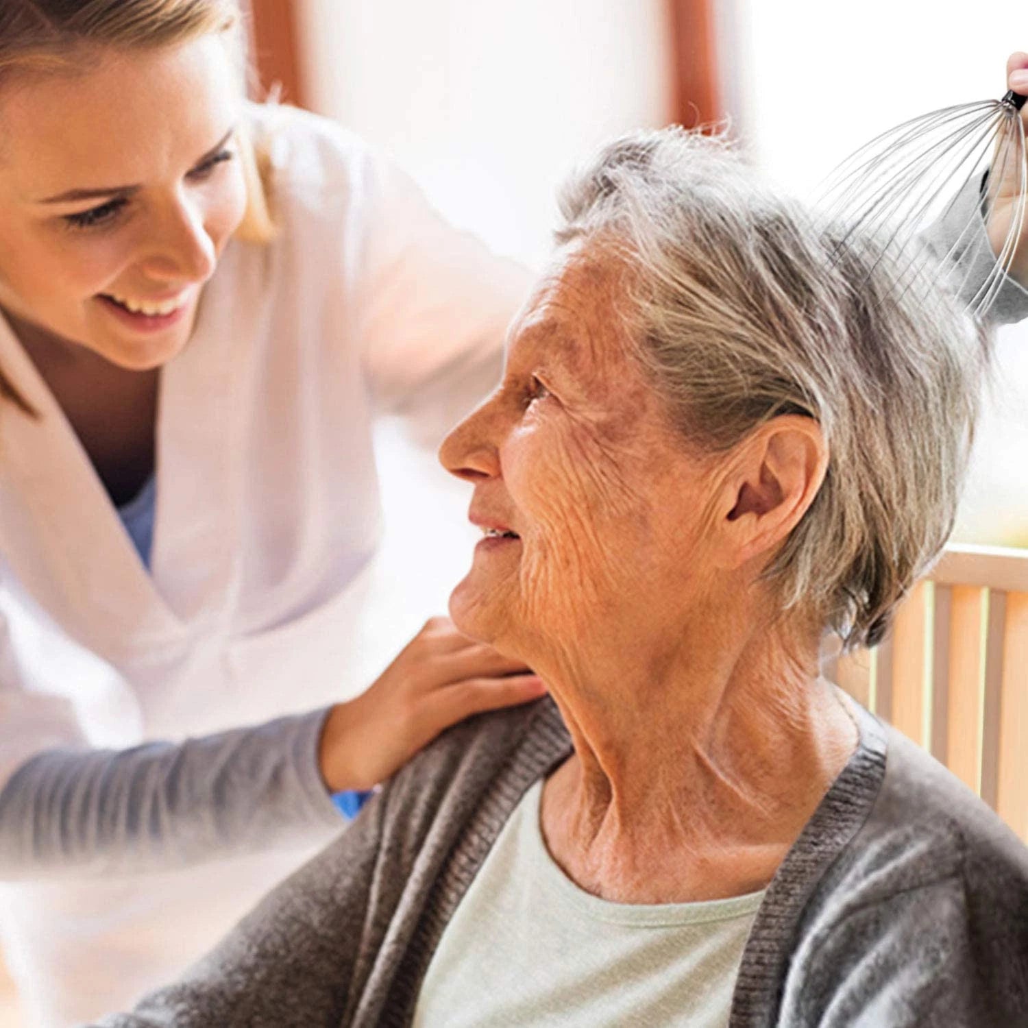 2 Pack Head Scalp Massager Gifts for Women Men, Stocking Stuffers White Elephant