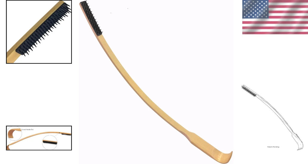 Curved Bamboo Back Scratcher - Artisan Quality for Soothing Scratch Relief
