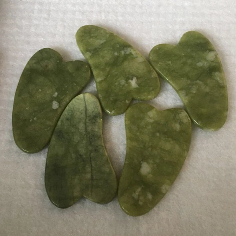 Natural Jade Gua Sha Board Facial Body Massage Chinese Medicine Scraping Tool