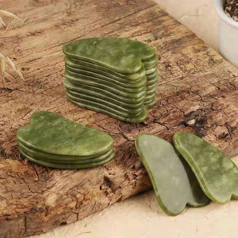 Natural Jade Gua Sha Board Facial Body Massage Chinese Medicine Scraping Tool