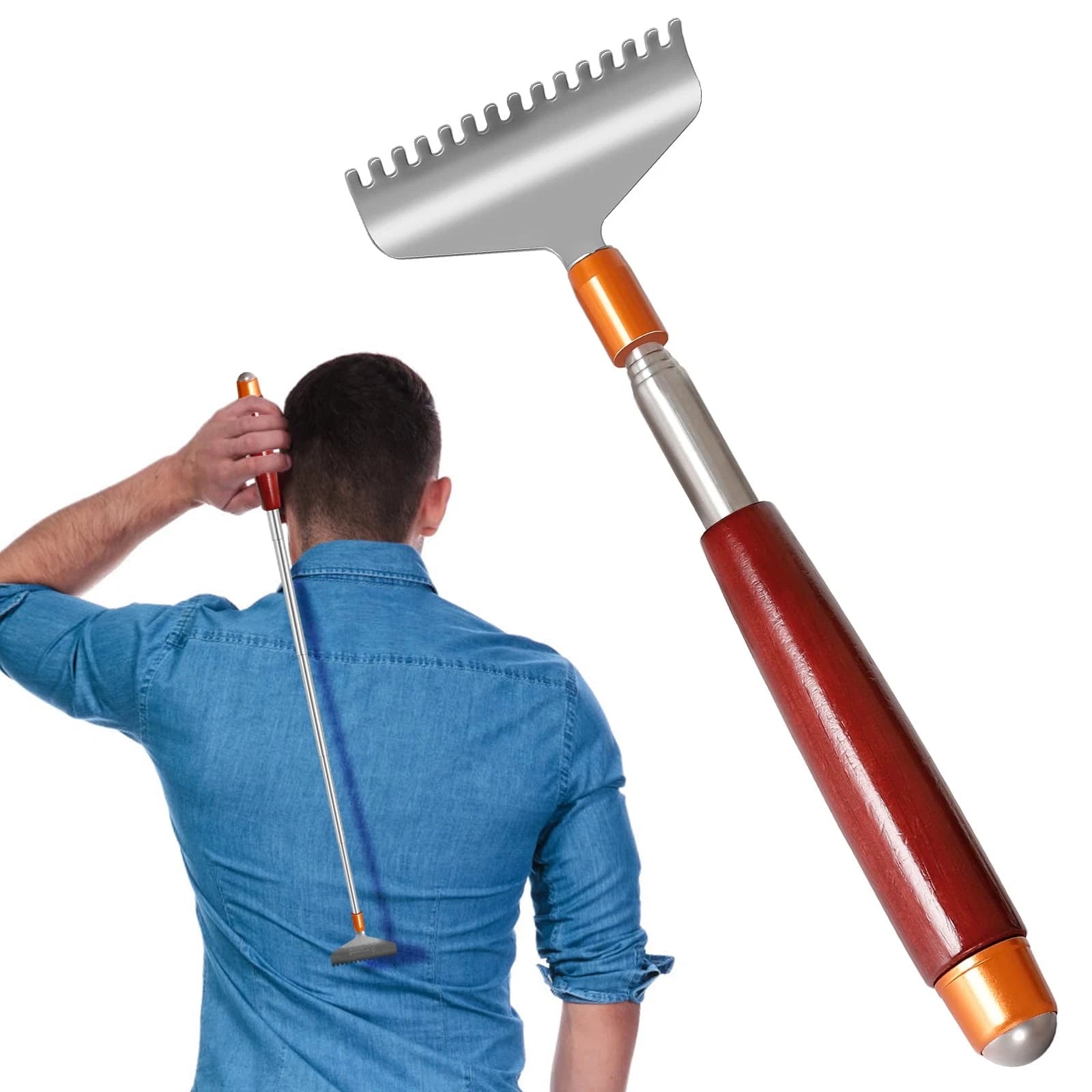 Back Scratcher Long Oversize, Back Scratcher for Men Adults Extendable with W...