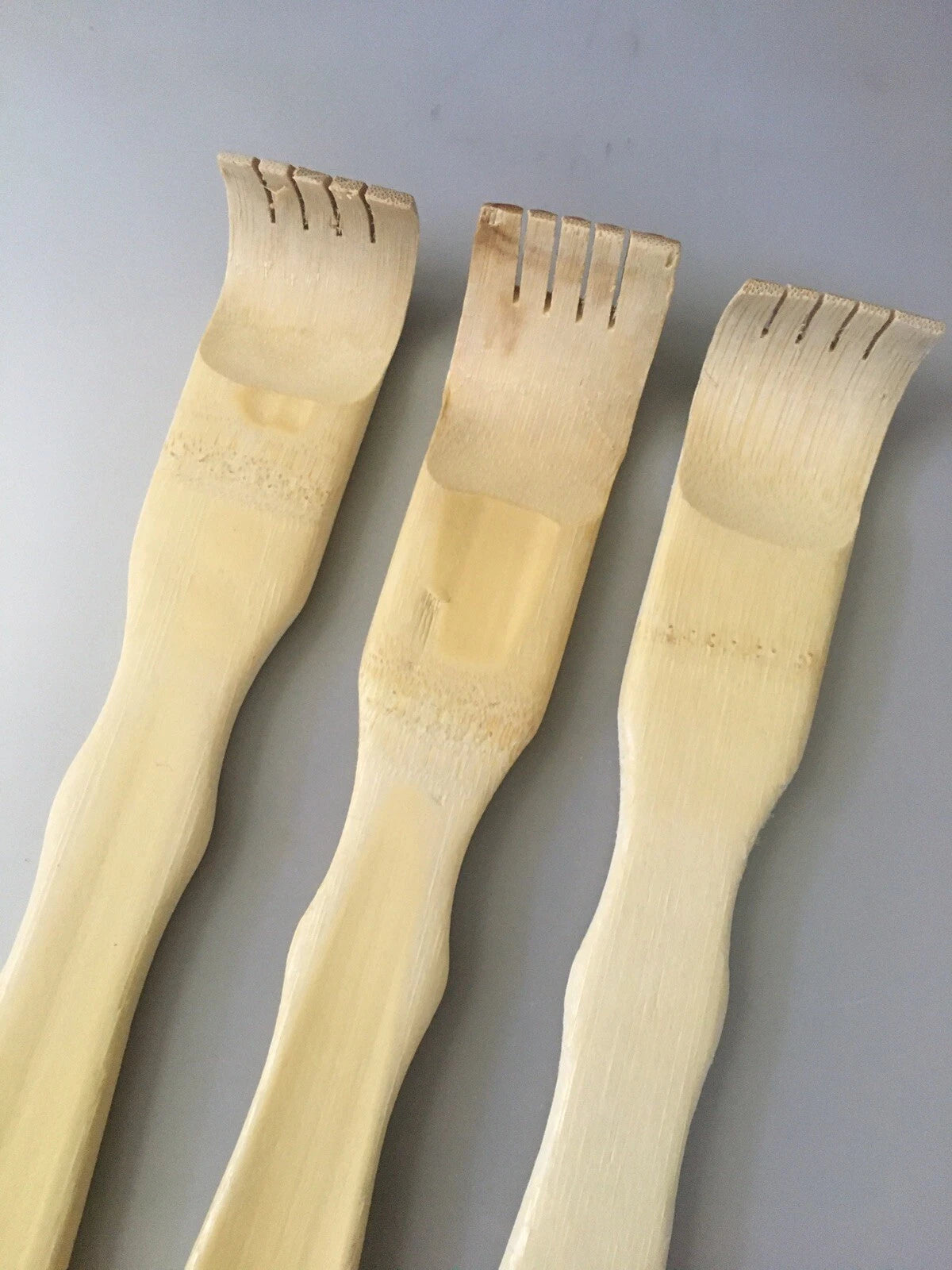 3Pcs Bamboo Wooden Itch Therapeutic Relaxer Back Scratcher w/ Massage Rollers US