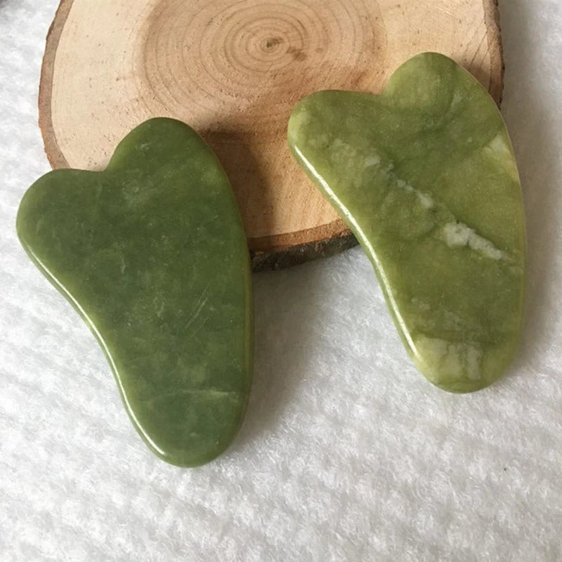 Natural Jade Gua Sha Board Facial Body Massage Chinese Medicine Scraping Tool