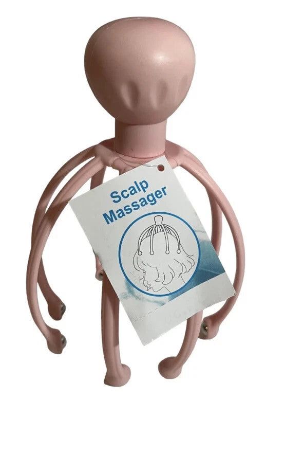 Head Massager/Scratcher, Massaging Scalp Help Relax, Calm Stress, w/ Steel Ball