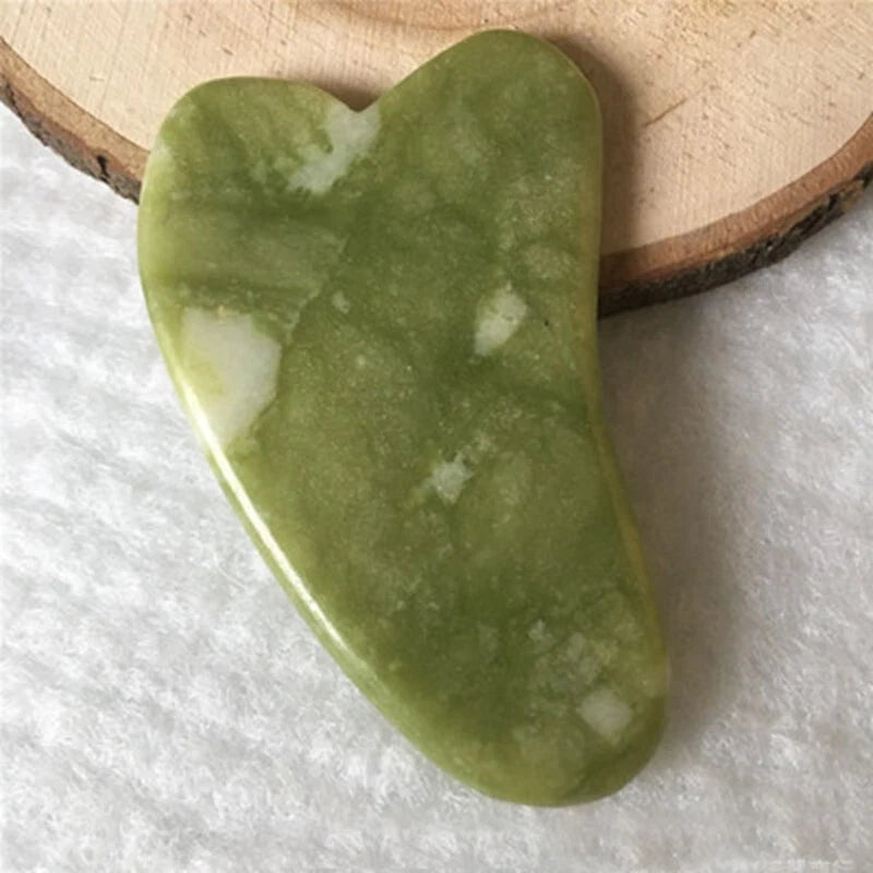 Natural Jade Gua Sha Board Facial Body Massage Chinese Medicine Scraping Tool
