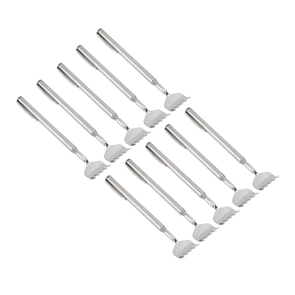 10Pcs Telescoping Back Scratcher, Back Scratcher Extendable Stainless Steel P...