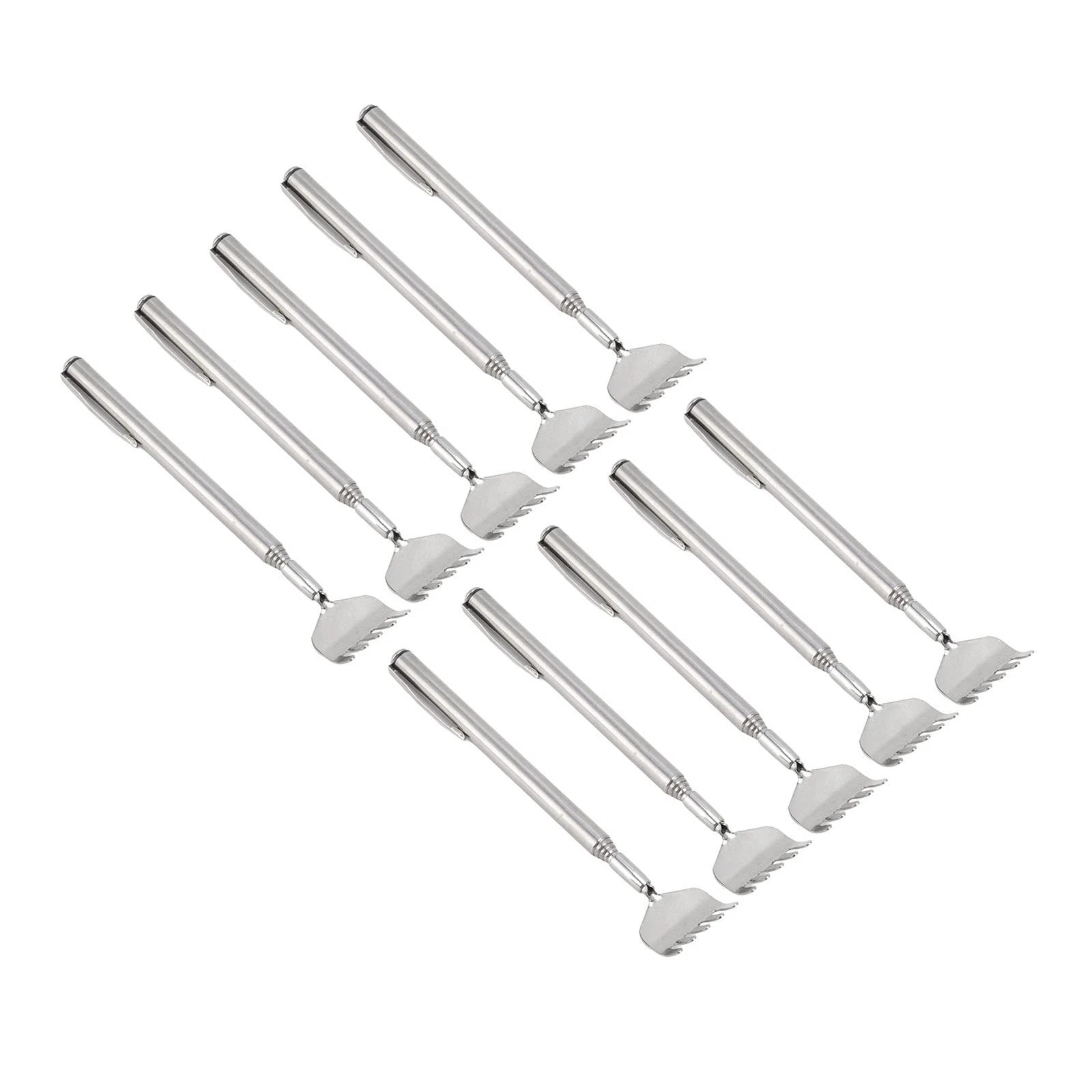 10Pcs Telescoping Back Scratcher, Back Scratcher Extendable Stainless Steel P...