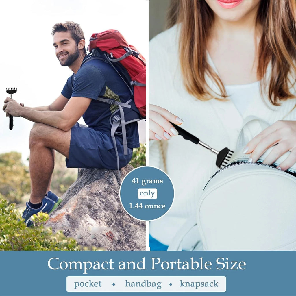 Yexixsr 4 Pack Back Scratcher Extendable Metal Portable 4