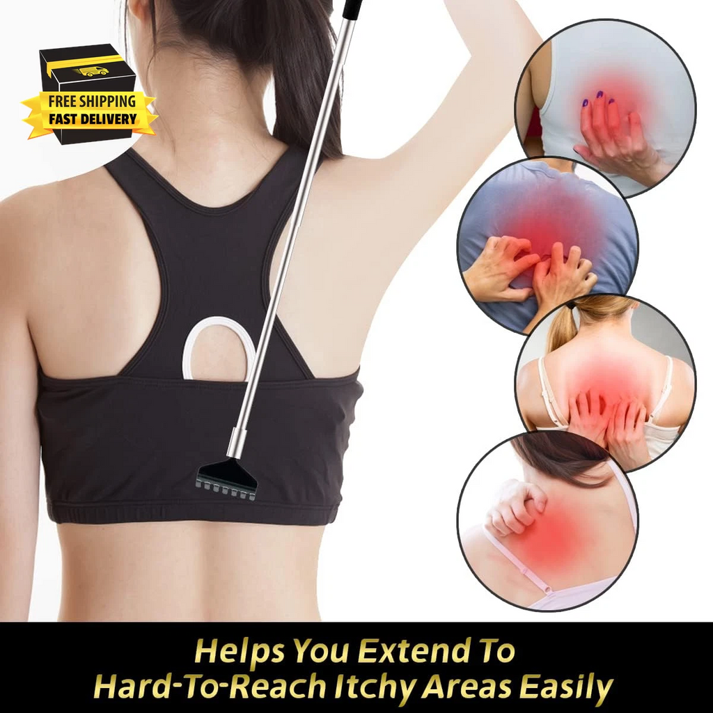 Back Scratcher 3 Pack Different Design Stainless Telescopic Back Scratchers with