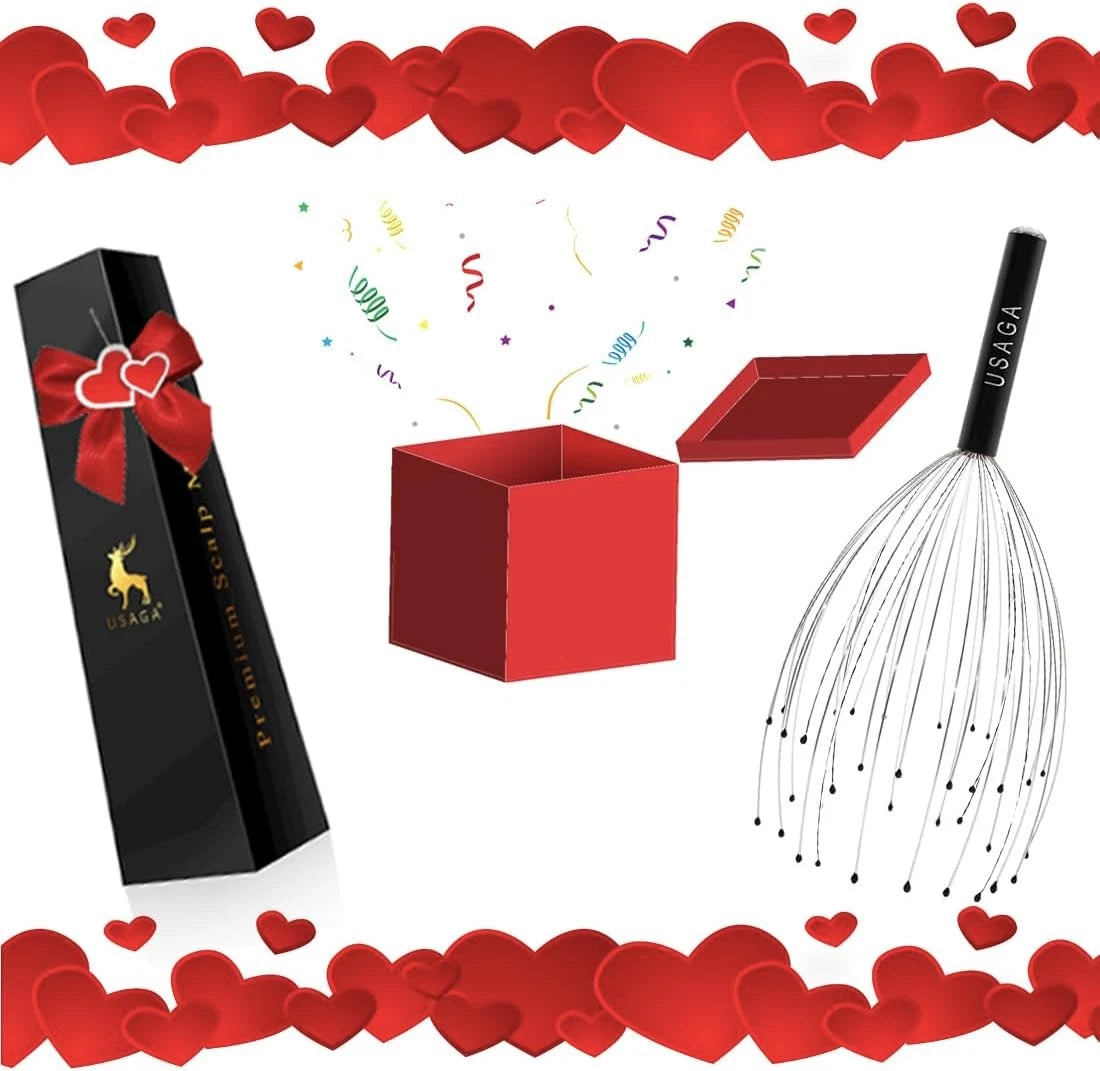 USAGA 36 Fingers Head Massager Scalp Scratcher for Black