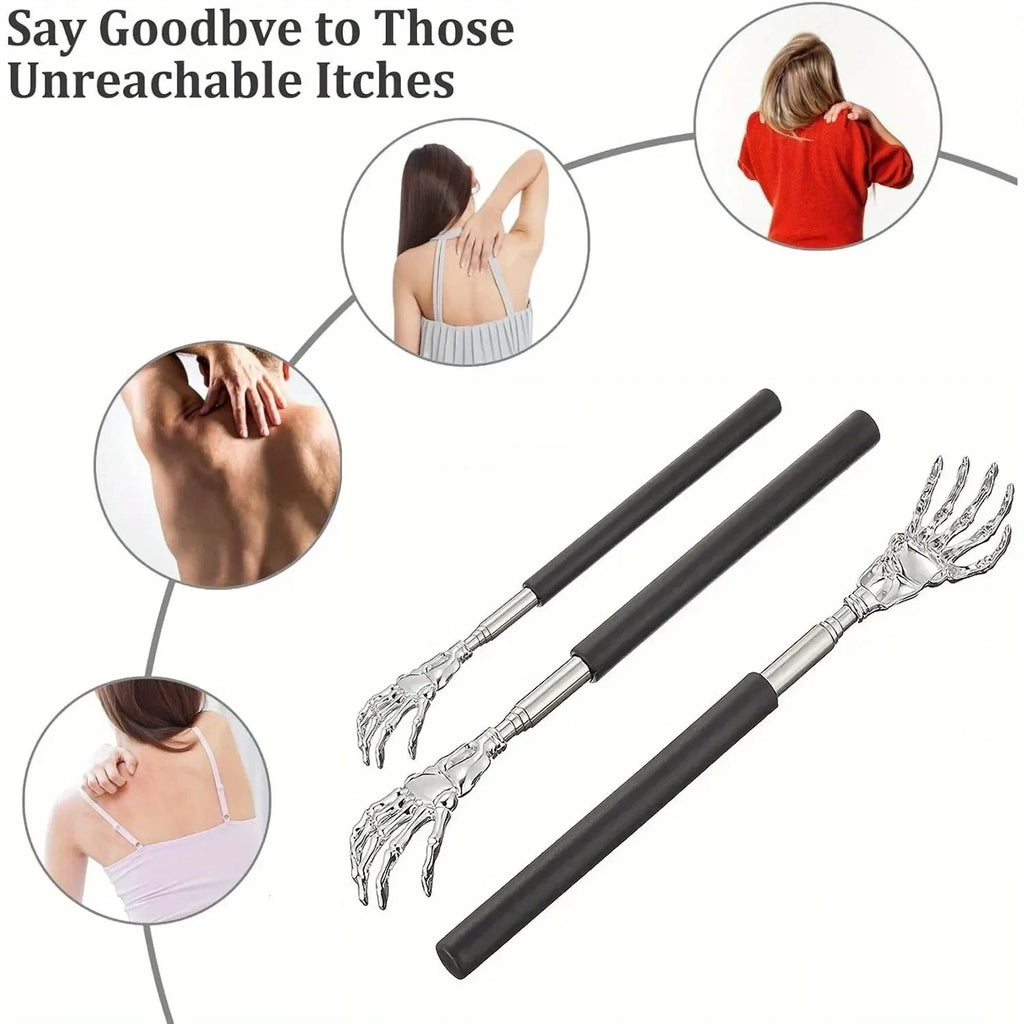 Portable Stainless Steel Telescopic Back Scratcher Extendable Scratcher Back Mas