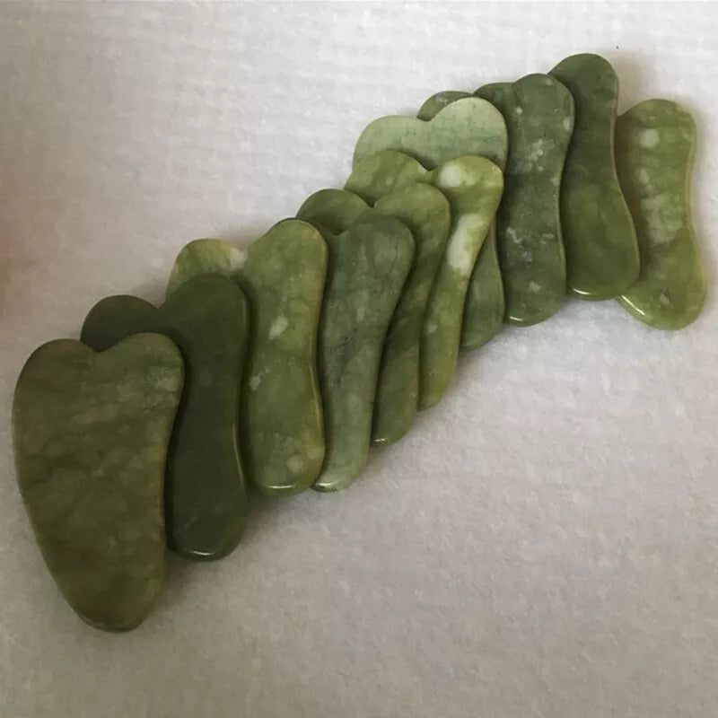 Natural Jade Gua Sha Board Facial Body Massage Chinese Medicine Scraping Tool