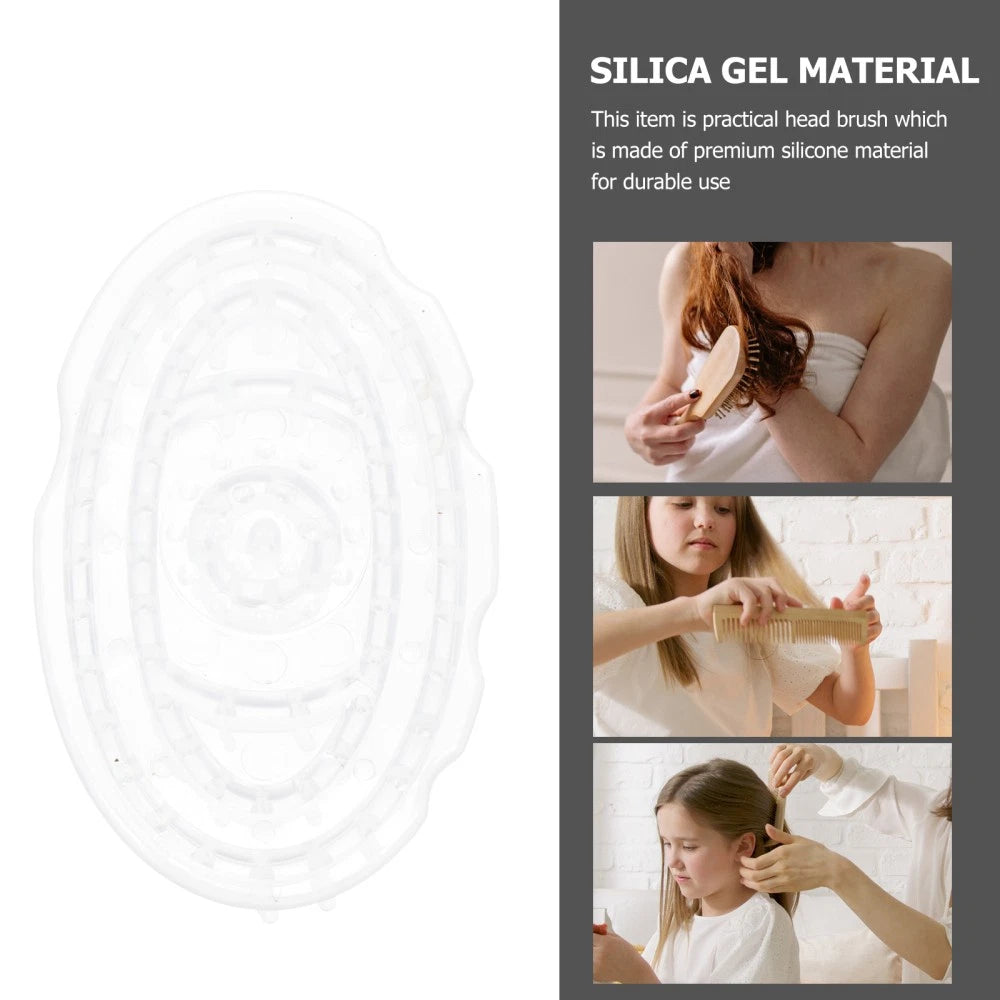 2 Pcs Shampoo Brush Hair Scalp Massager Travel Scratcher Scrubber for