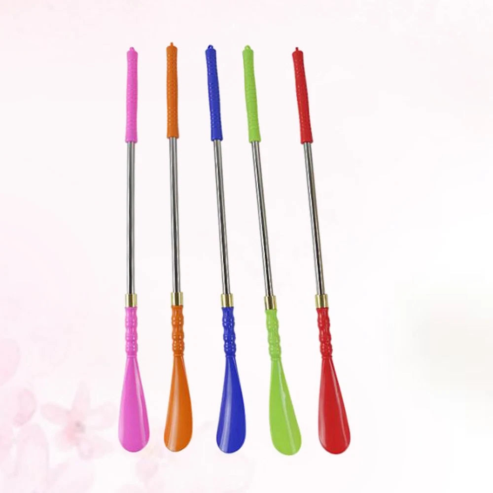 5 Pcs Boot Shoe Horn Metal Shoe Horn Back Scratcher Massager Metal Shoe Lifter