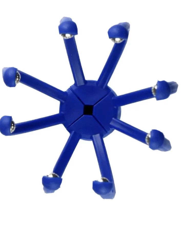 Head Massager/Scratcher, Massaging Scalp Help Relax, Calm Stress, w/ Steel Ball~