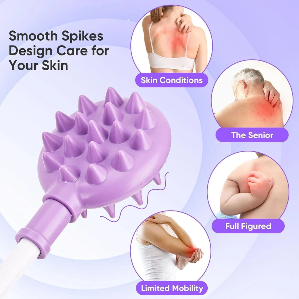 Curved Back Scratcher,360° Reach Effortless Flexible Backscratcher Long Bendable