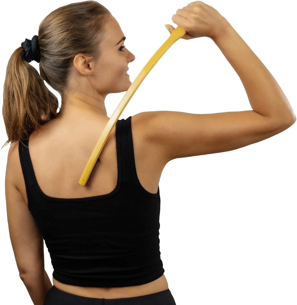Curved Bamboo Back Scratcher - Artisan Quality for Soothing Scratch Relief
