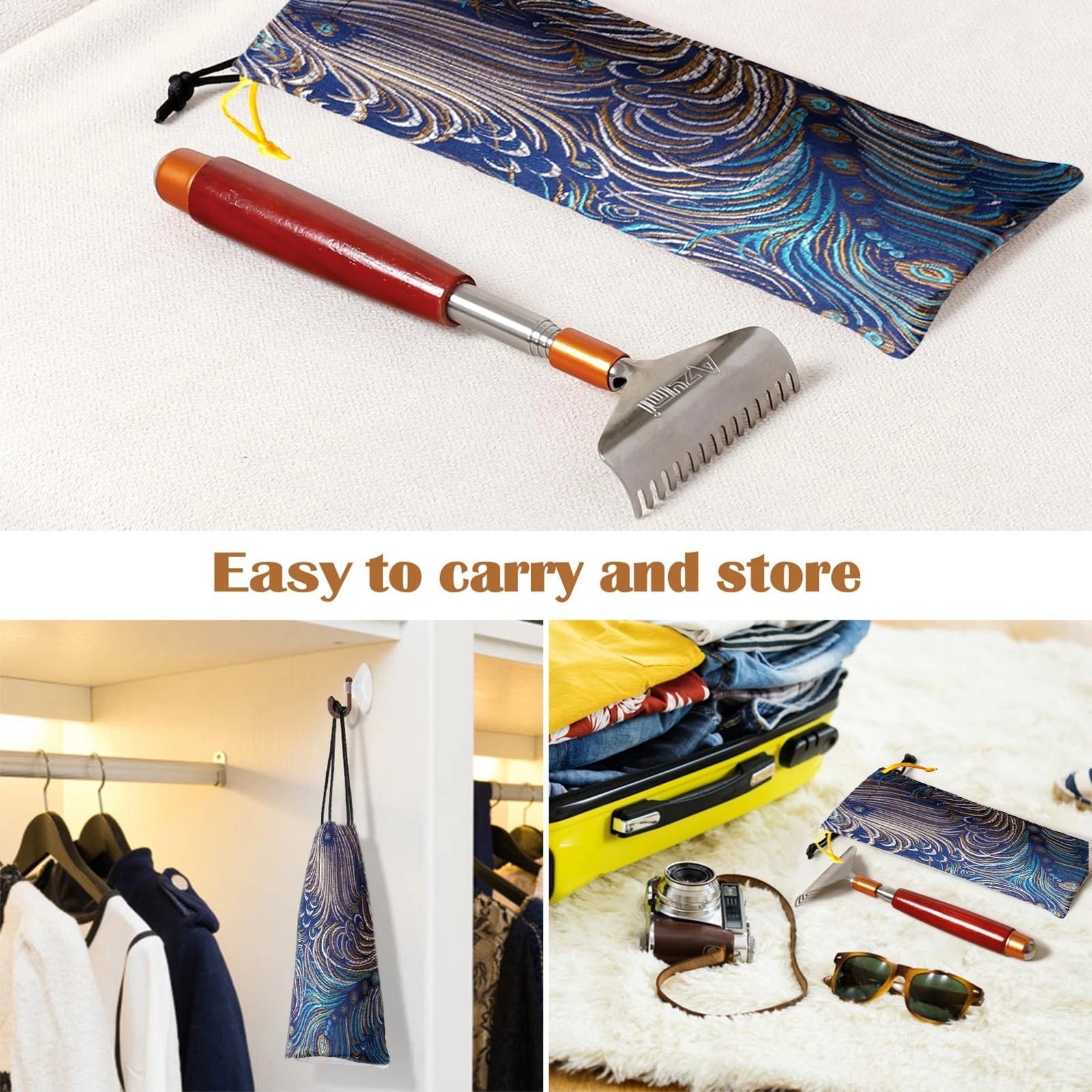 Back Scratcher Long Oversize, Back Scratcher for Men Adults Extendable with W...