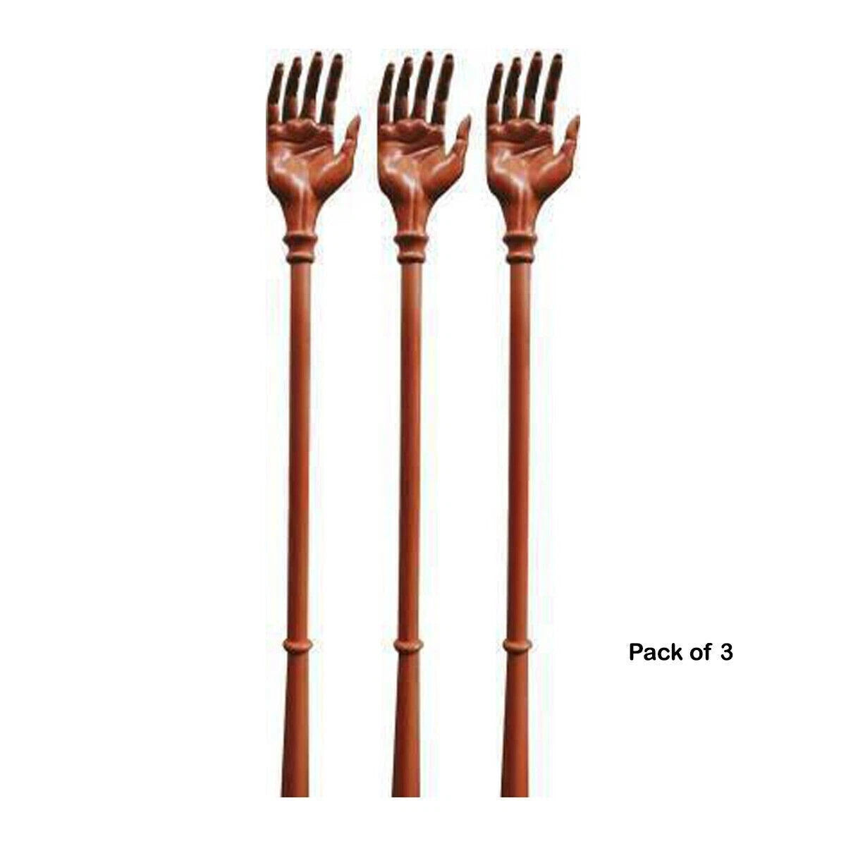 MANUAL MASSAGE ITCHING STICKS HAND BACK SCRATCHER FOR ITCHY SPOTS & RELIEF 3PCS