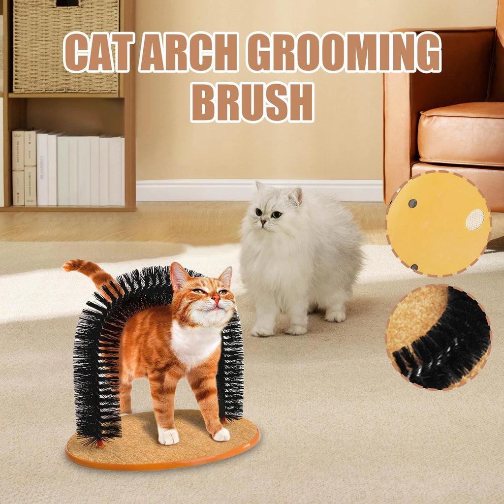 Cat Scratch Arch Kitten Massaging Scratching Scratcher Pet Grooming Play Catnip
