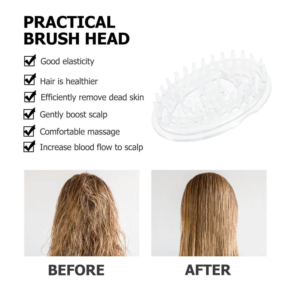 2 Pcs Shampoo Brush Hair Scalp Massager Travel Scratcher Scrubber for