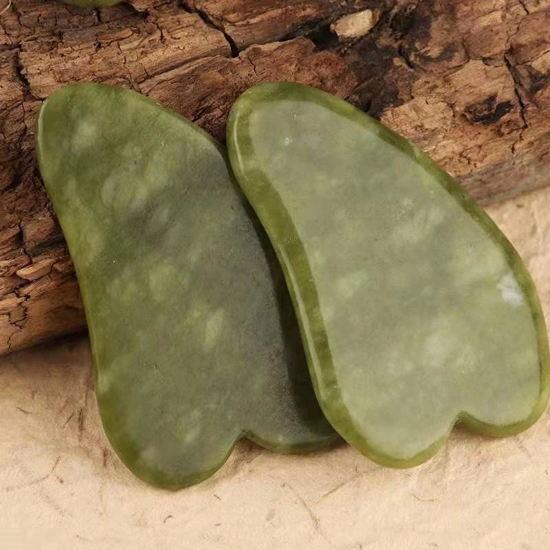 Natural Jade Gua Sha Board Facial Body Massage Chinese Medicine Scraping Tool
