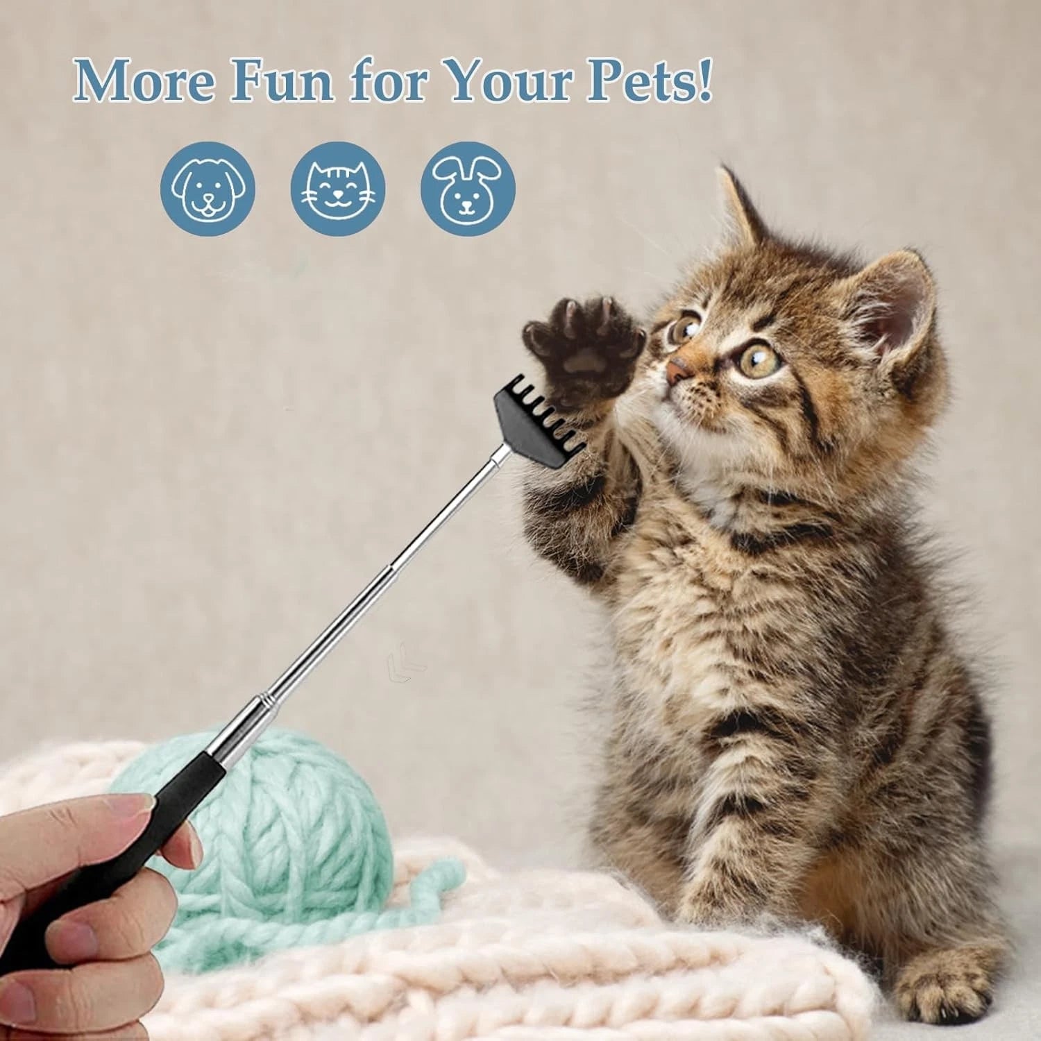 Yexixsr 4 Pack Back Scratcher Extendable Metal Portable 4