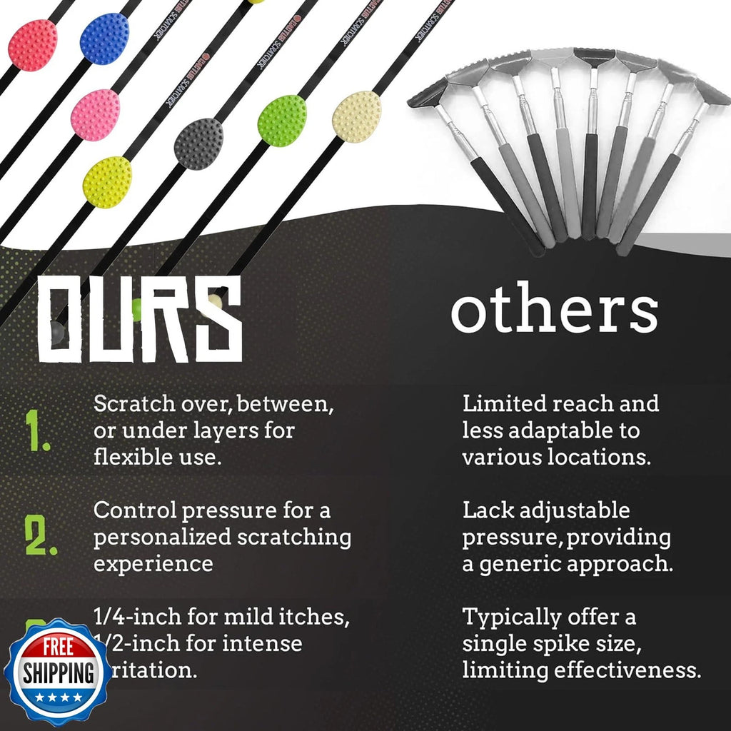 Cactus Scratcher Original Back Scratcher for Itching Relief, 2-Sided Aggressi