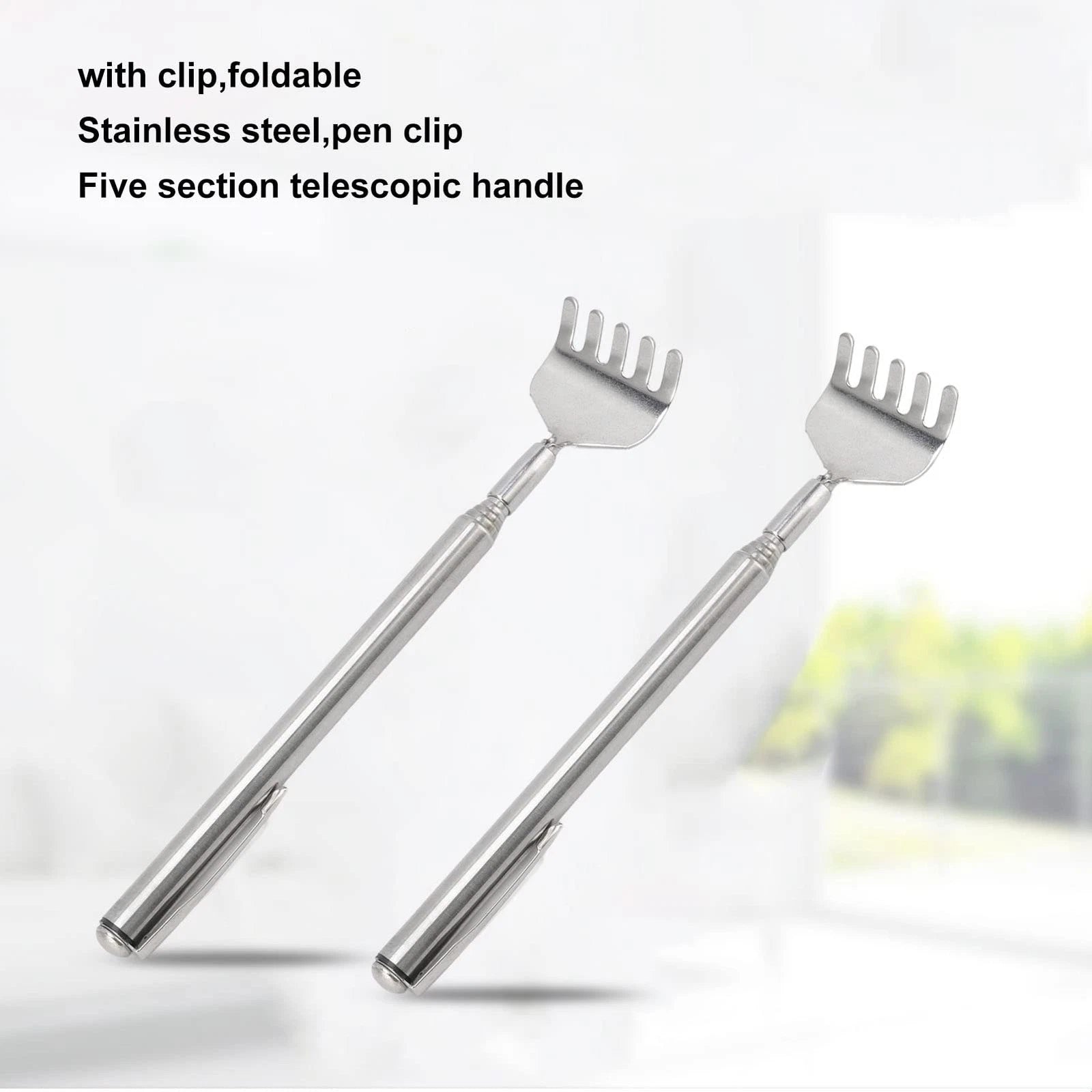 10Pcs Telescoping Back Scratcher, Back Scratcher Extendable Stainless Steel P...