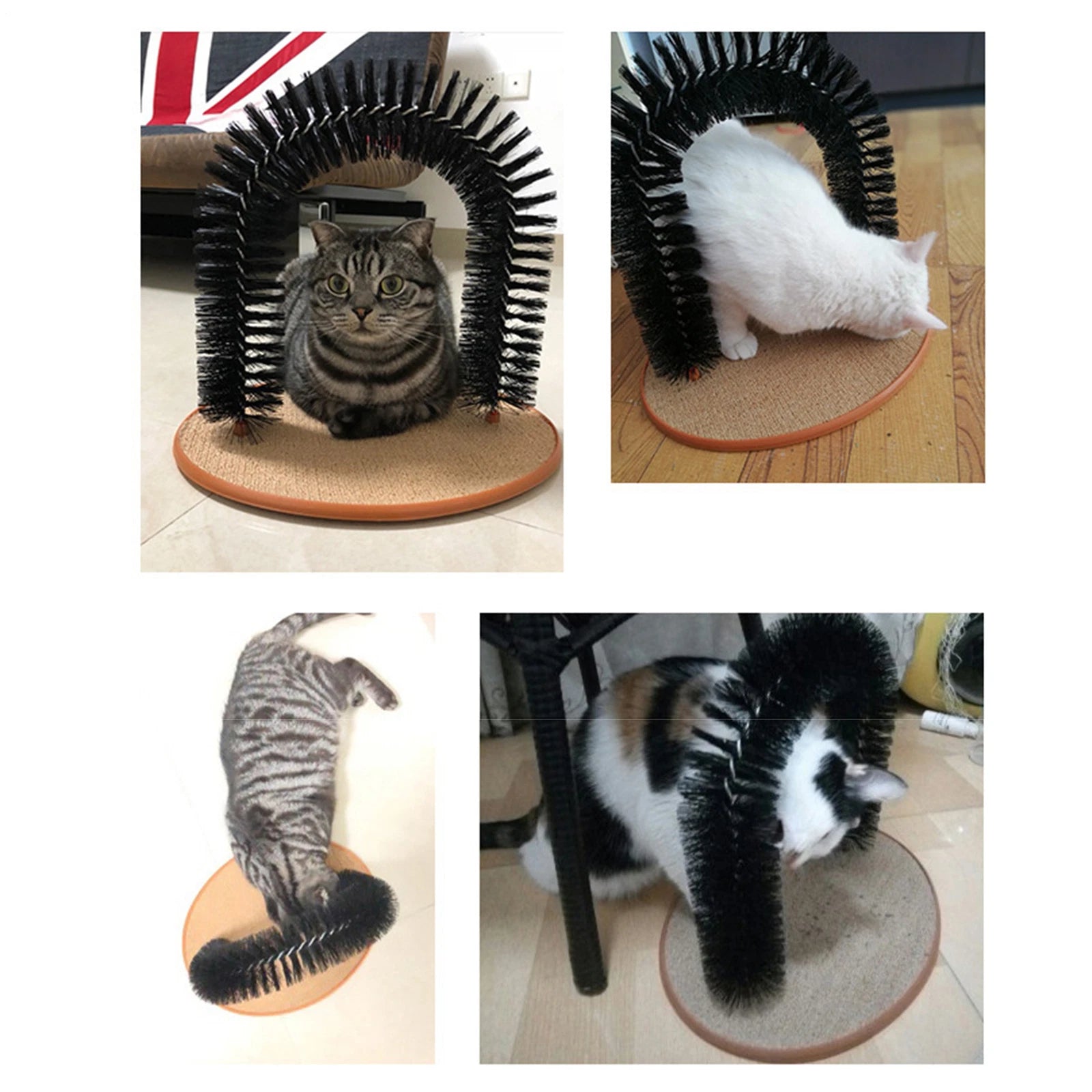 Cat Scratch Arch Kitten Massaging Scratching Scratcher Pet Grooming Play Catnip