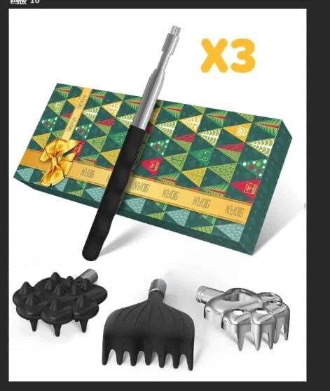 Back Scratcher Metal Portable Telescoping Extendable - Gift Items Best Black