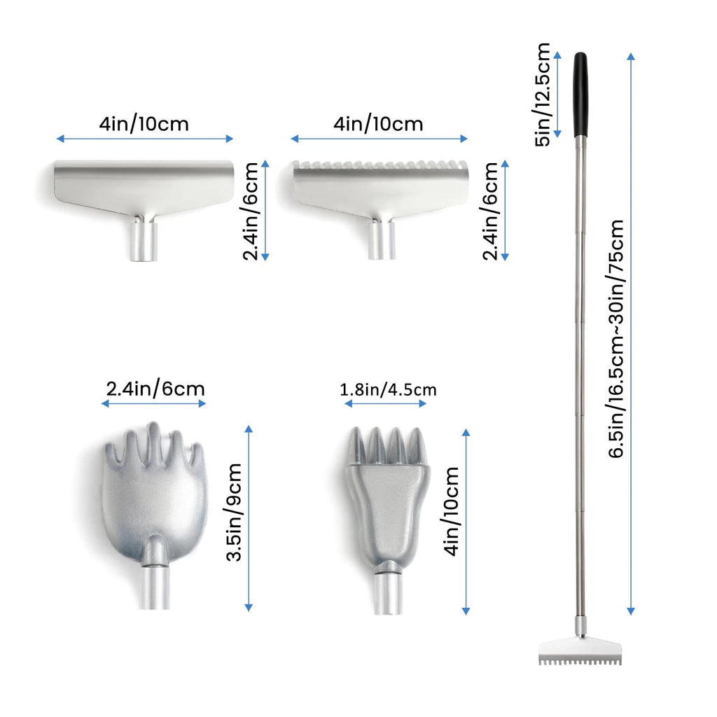 Oversized Back Scratcher Detachable Backscratchers Extendable with Extra Larg...