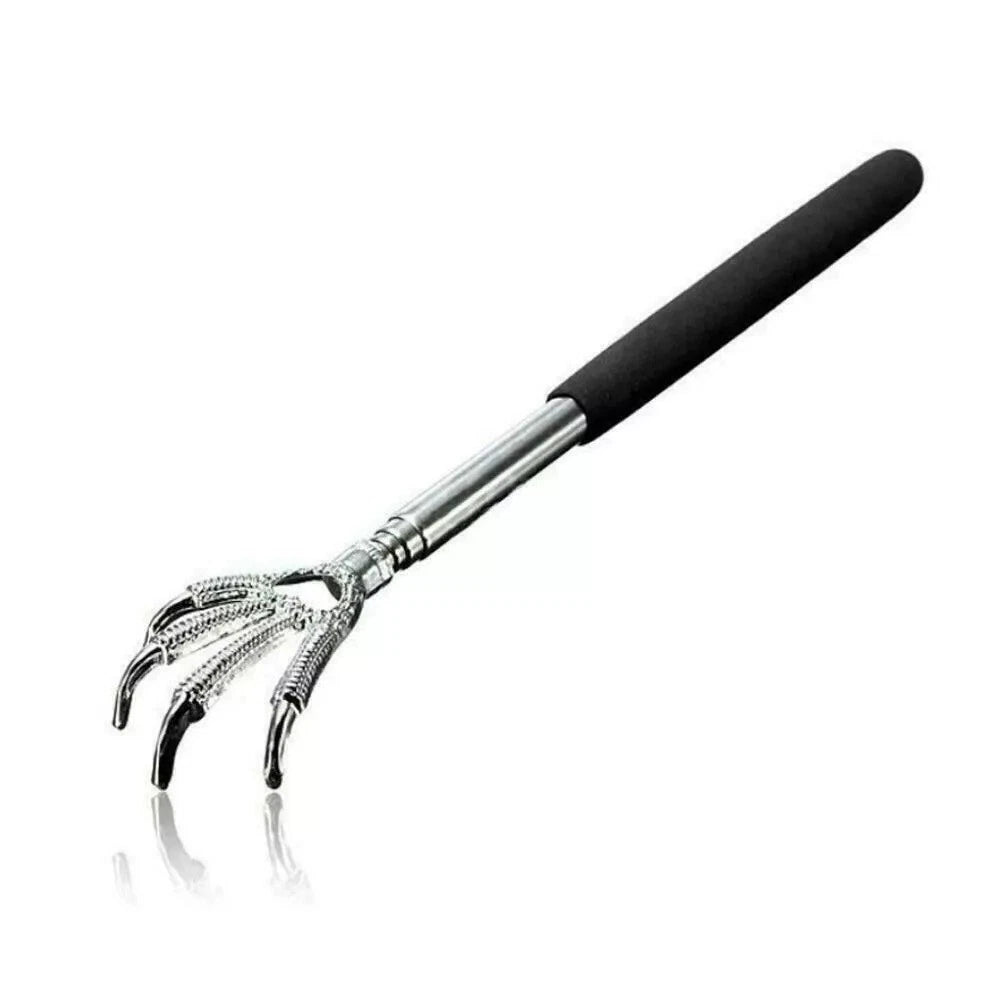 BACK SCRATCHER EXTENDABLE CLAW METAL RAKE TELESCOPIC MASSAGER PORTABLE ITCH