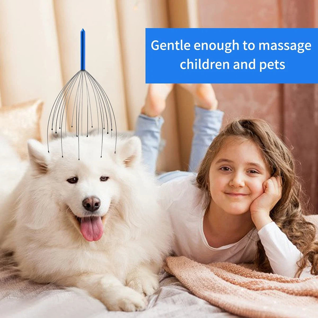 2 Pack Scalp Massager, 20 Fingers Head Massager, Handheld Head Scratcher, Klsaz