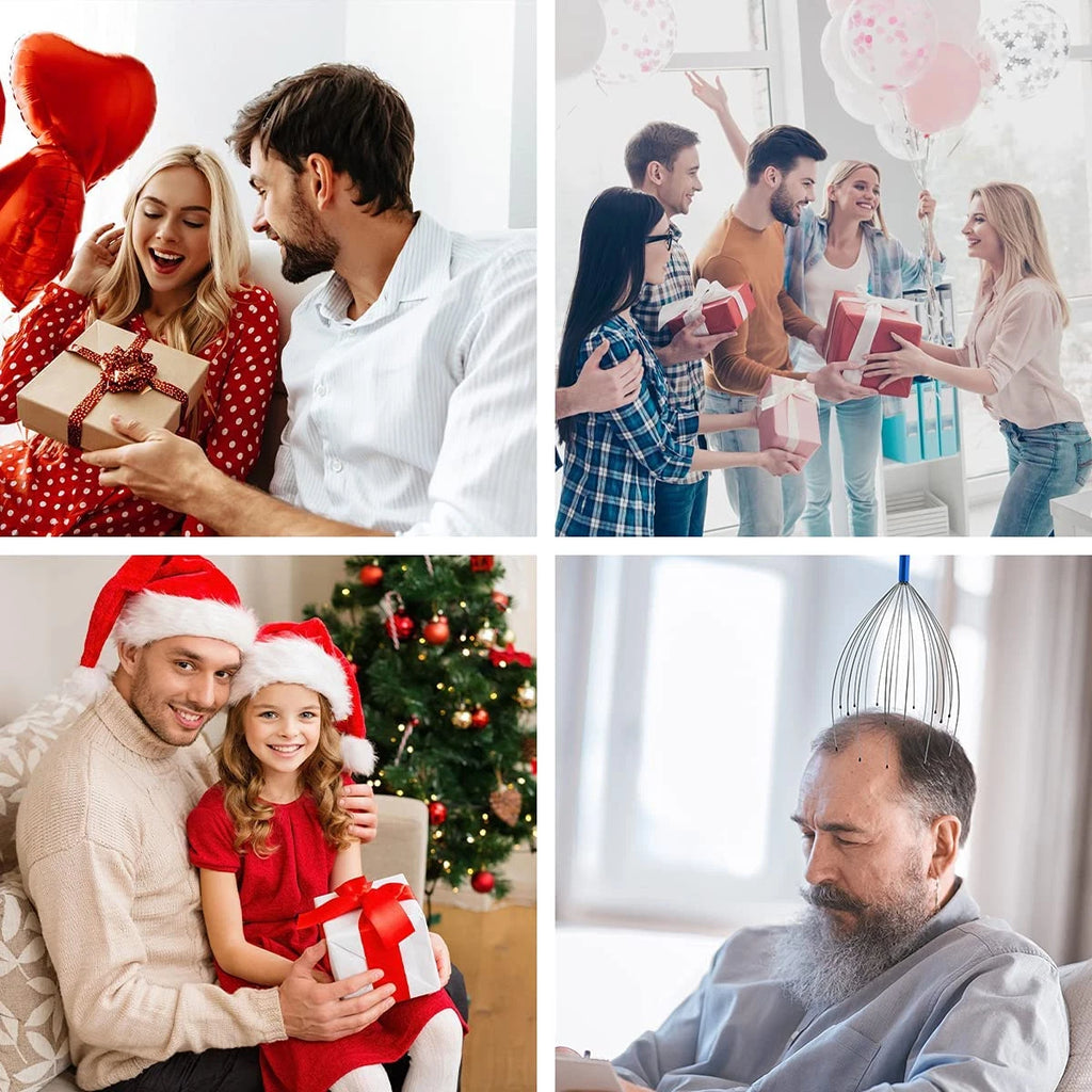 2 Pack Scalp Massager, 20 Fingers Head Massager, Handheld Head Scratcher, Klsaz